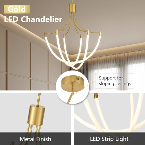 Modern Gold Chandelier Light Fixtures