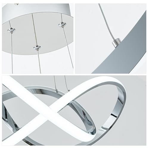 LED Pendant Light with Irregular Ring Lights