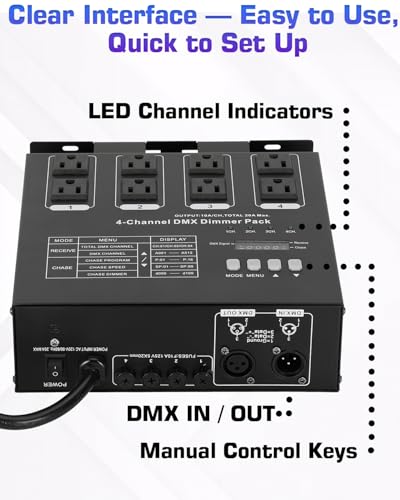 Dmx Dimmer Pack 4 Channel