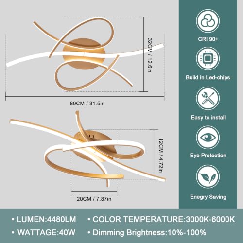 Modern LED Ceiling Light Fixture