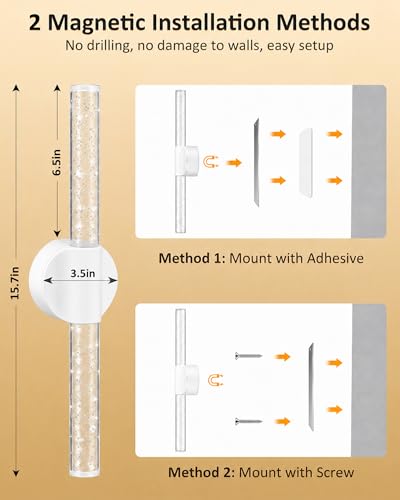 White Rechargeable Wall Sconces Set of 2 (2 Count)