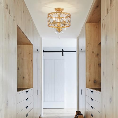 Crystal Ceiling Light Fixture
