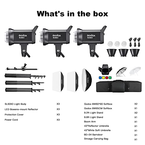 SL60IID LED Video Light (3 Count)