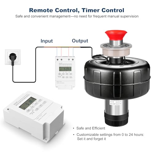 Pond Fountain Aerator with Color LED Lights