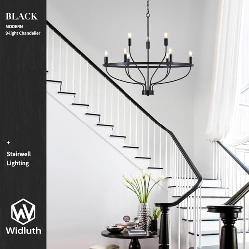 30" Black Chandelier