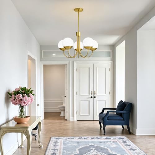 21.7" Modern Gold Chandelier