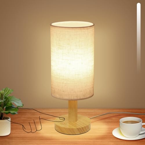 Small Touch Table Lamp with Stepless Dimming&USB Plug