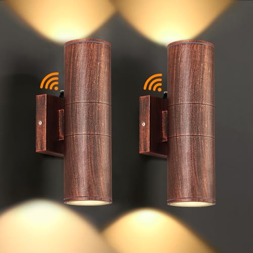 Dusk to Dawn Outdoor Lighting Sensor Wall Lights 2Pack (2 Count)