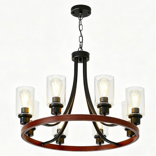 Farmhouse Chandelier for Dining Room (72 Count)
