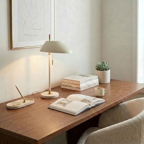 Modern Vintage White Table Lamp