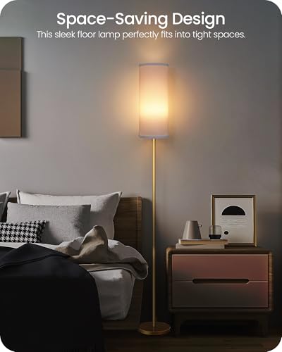 Dimmable Floor Lamp for Living Room with Remote and Foot Switch