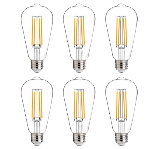 100W Equivalent LED Edison Bulbs (6 Count)