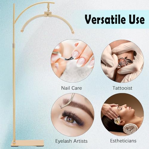 LED Half Moon Lash Light Lamp for Eyelash Extensions Z Gold