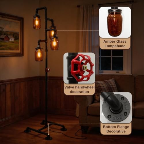 Steampunk Floor Lamp (4 Count)