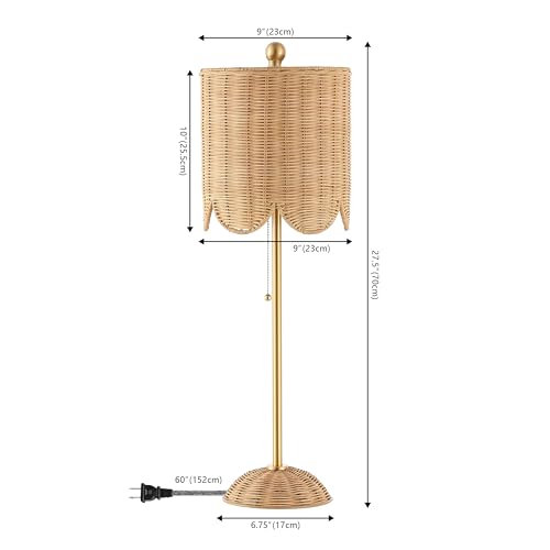 Celerie 27.5" Rattan Buffet Lamp