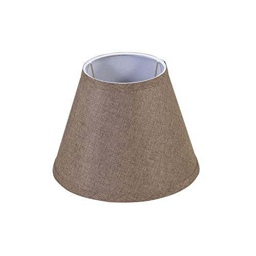 56029 Empire Uno Lamp Shade in Wenge Brown Burlap Textured Fabric