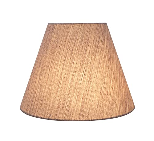 32628A Transitional Empire Shape Spider Construction Lamp Shade in Oat Tan