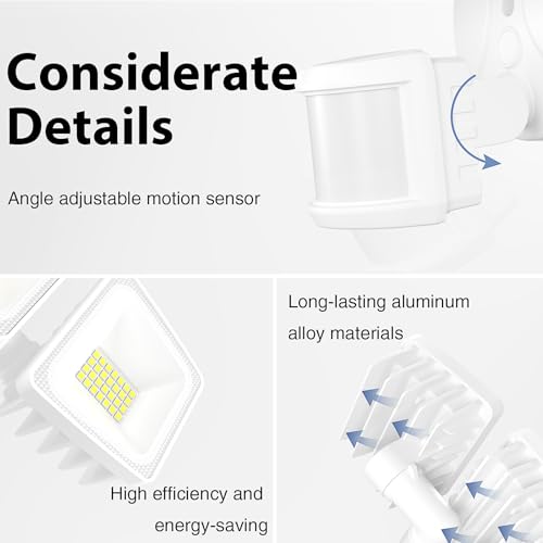 150W 15000LM LED Security Lights Motion Sensor Outdoor
