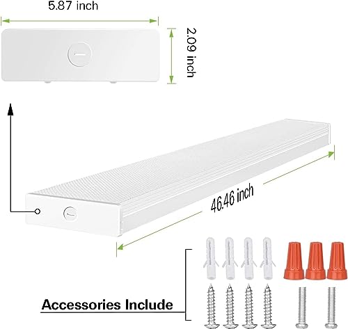 4 Pack 4FT LED Wraparound Light 40W 4 Foot LED Shop Lights for Garage (4 Count)