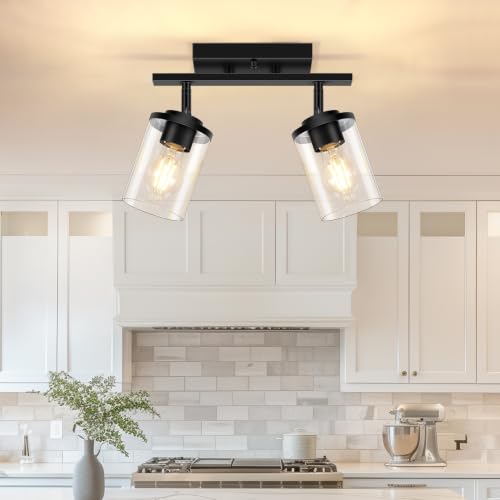 2 Lights Semi Flush Mount Ceiling Light