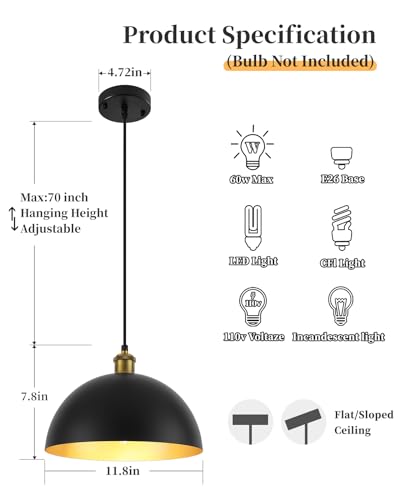 Pendant Lights for Kitchen Island (2 Count)