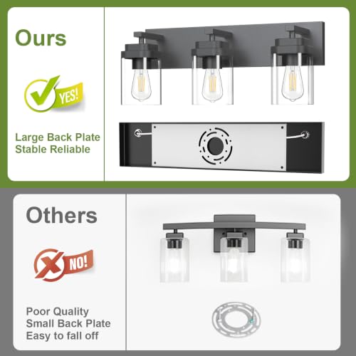 Black Bathroom Light Fixtures