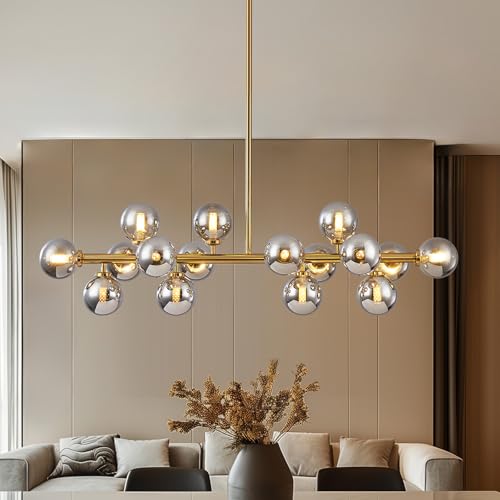 Glass Globe Sputnik Chandelier