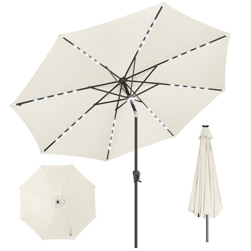 Solar Patio Umbrella with Centre Light