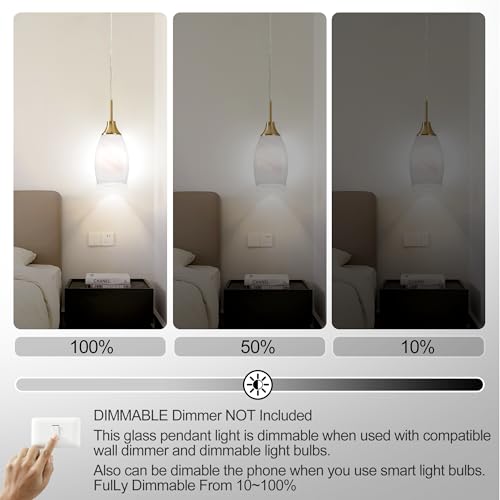 4.72" Glass Pendant Light (3 Count)
