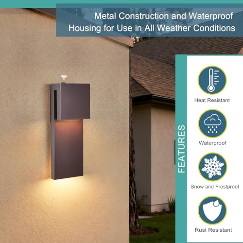 Outdoor Light Fixtures Wall Mount Set of Two (2 Count)