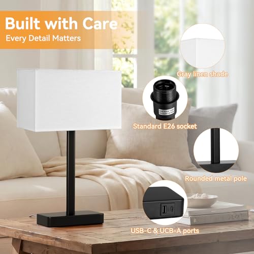 Bedside Lamps Set of 2 (2 Count)