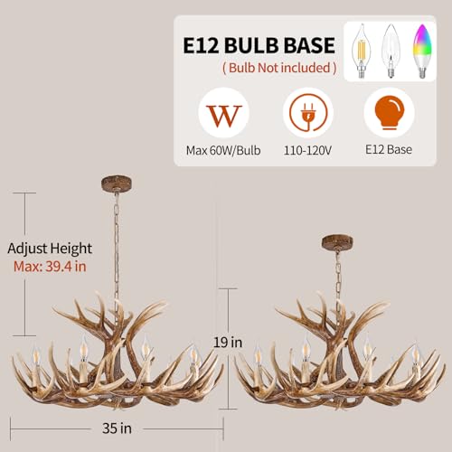 Deer Antler Chandelier Lighting