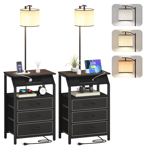 End Table with Floor Lamp Set of 2 (2 Count)