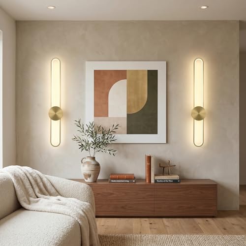Modern Wall Sconce 4000K Dimmable LED Wall Light Fixture