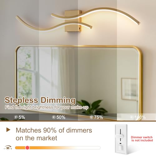 Gold Bathroom Vanity Light Fixture
