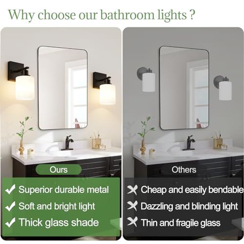 Set of 2 Wall Sconces for Bathroom