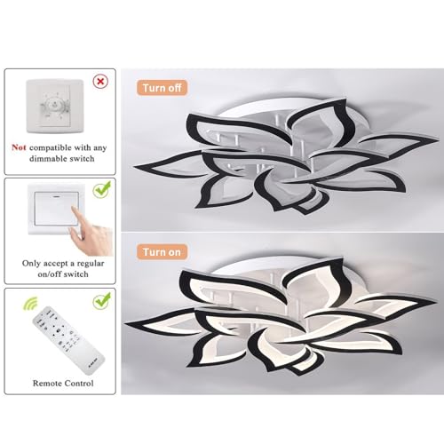 33.4" Modern LED Low Profile Flush Mount Ceiling Light