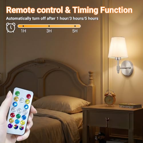 Battery Operated Wall Sconce