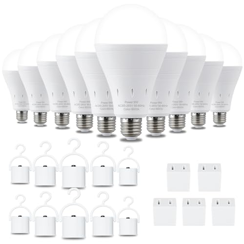 10 Pack Rechargeable Emergency Light Bulbs (10 Count)
