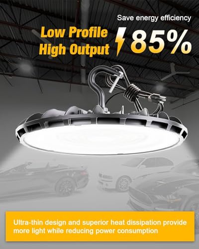 UFO LED High Bay Light 150W 16500LM 5000K High Bay LED Shop Lights