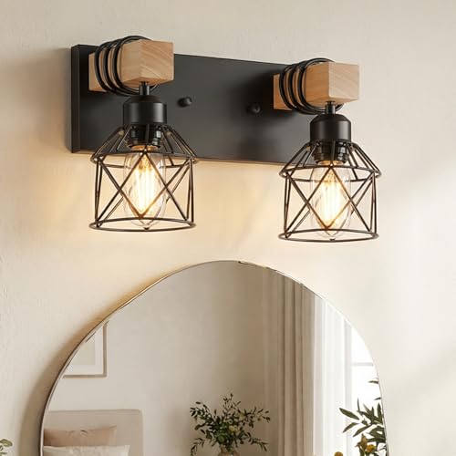 2 Light Farmhouse Vanity Light Fixture