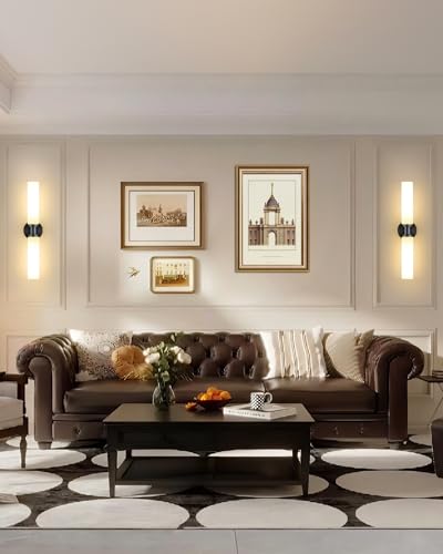 Black Wireless Battery Operated Wall Sconce with Remote Control (2 Count)