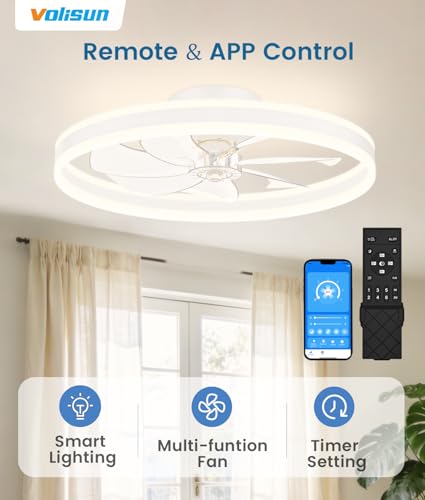 Low Profile Ceiling Fans with Lights and Remote