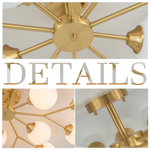 38.5" Semi Flush Mount Ceiling Light