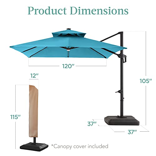 10x10ft Cantilever Patio Umbrella w