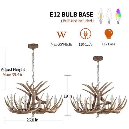 Deer Antler Chandelier Lighting