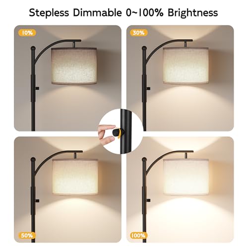 Dimmable Arc Floor Lamps for Living Room