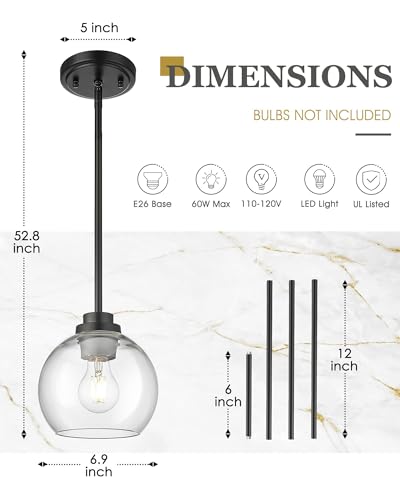 Pendant Lights Kitchen Island 2 Pack (2 Count)