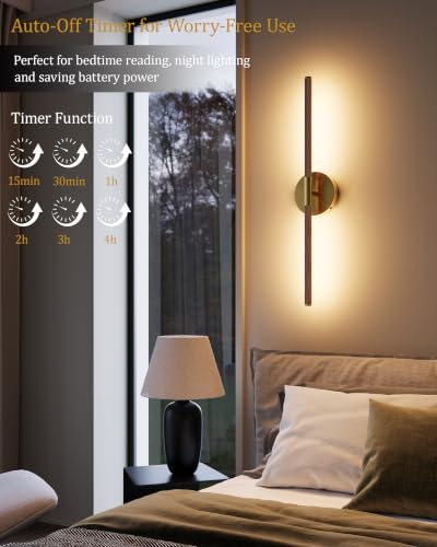 32" Battery Operated Wall Sconce Set of 2