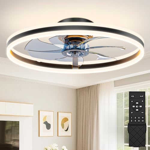 Low Profile Ceiling Fans with Lights and Remote